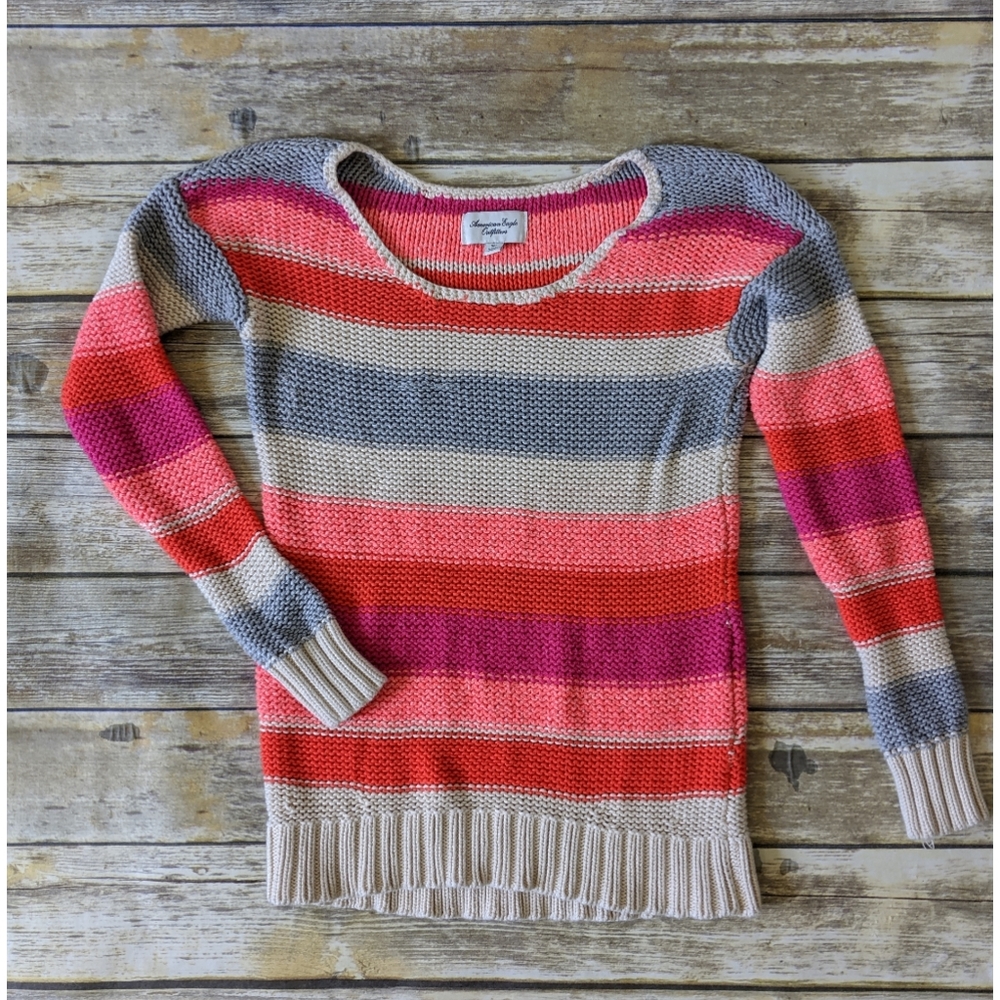 American Eagle Stripe Sweater